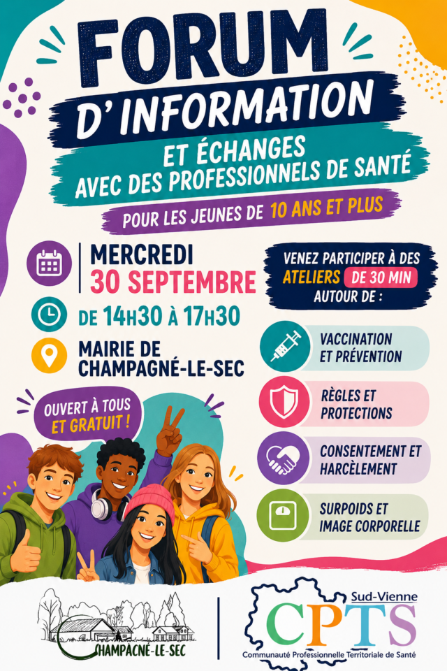 Action prévention pour les jeunes à Champagné-le-Sec !